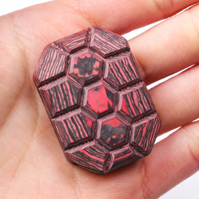 Mini-Turtle™ 2-Click - Carbon Fibre Slider (Red/Black Edition)