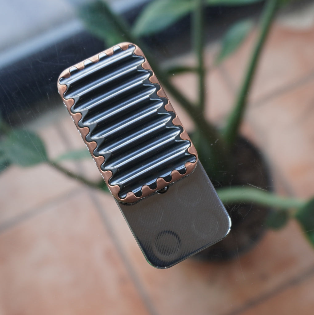 Crinkle - SD224- Copper / Zirconium / Stainless Steal 3-Click