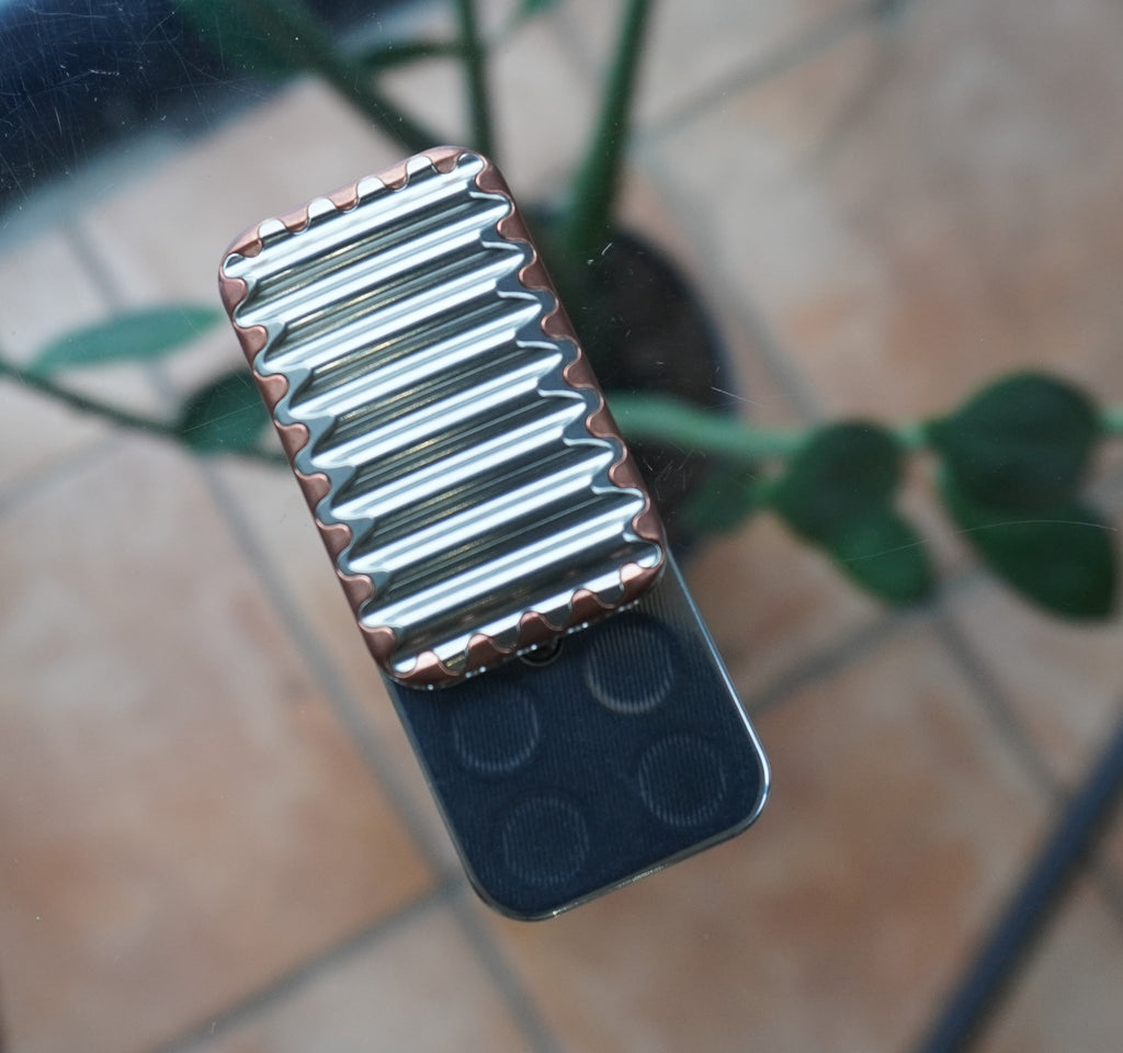 Crinkle - SD204 - Copper / Titanium (Matte) / Stainless - 3-Click