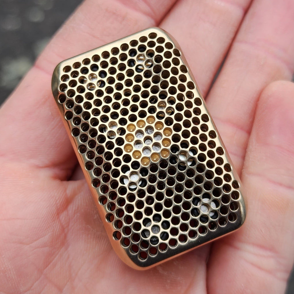 SkellyVerkk™ Brass - 3-Click Slider with Stainless Steel Plates