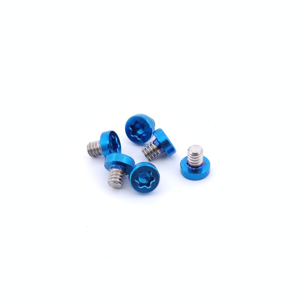 Titanium 2-56 Size Screws (Set of SIX for Slider Plates) 