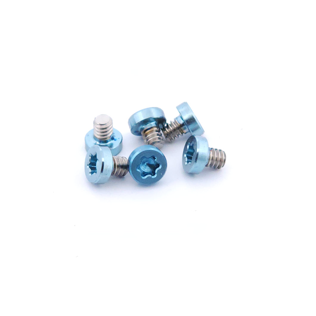 Titanium 2-56 Size Screws (Set of SIX for Slider Plates) 