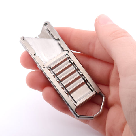 SlideClick™ Utility Blade Knife - Titanium