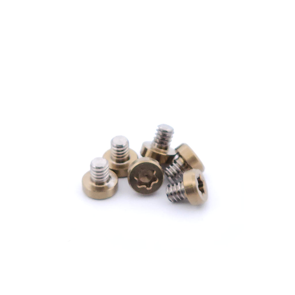 Titanium 2-56 Size Screws (Set of SIX for Slider Plates) 