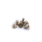Titanium 2-56 Size Screws (Set of SIX for Slider Plates) "Gold"