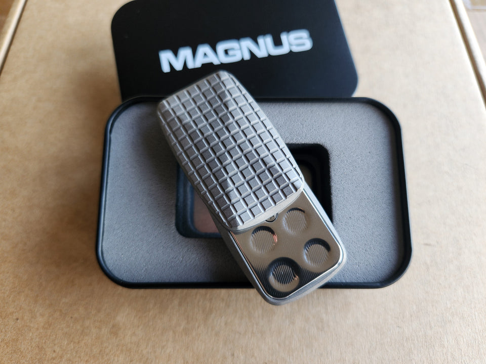 Titanium(Stonewash) - SD041 - Arc "MiniFrag" 3-Click