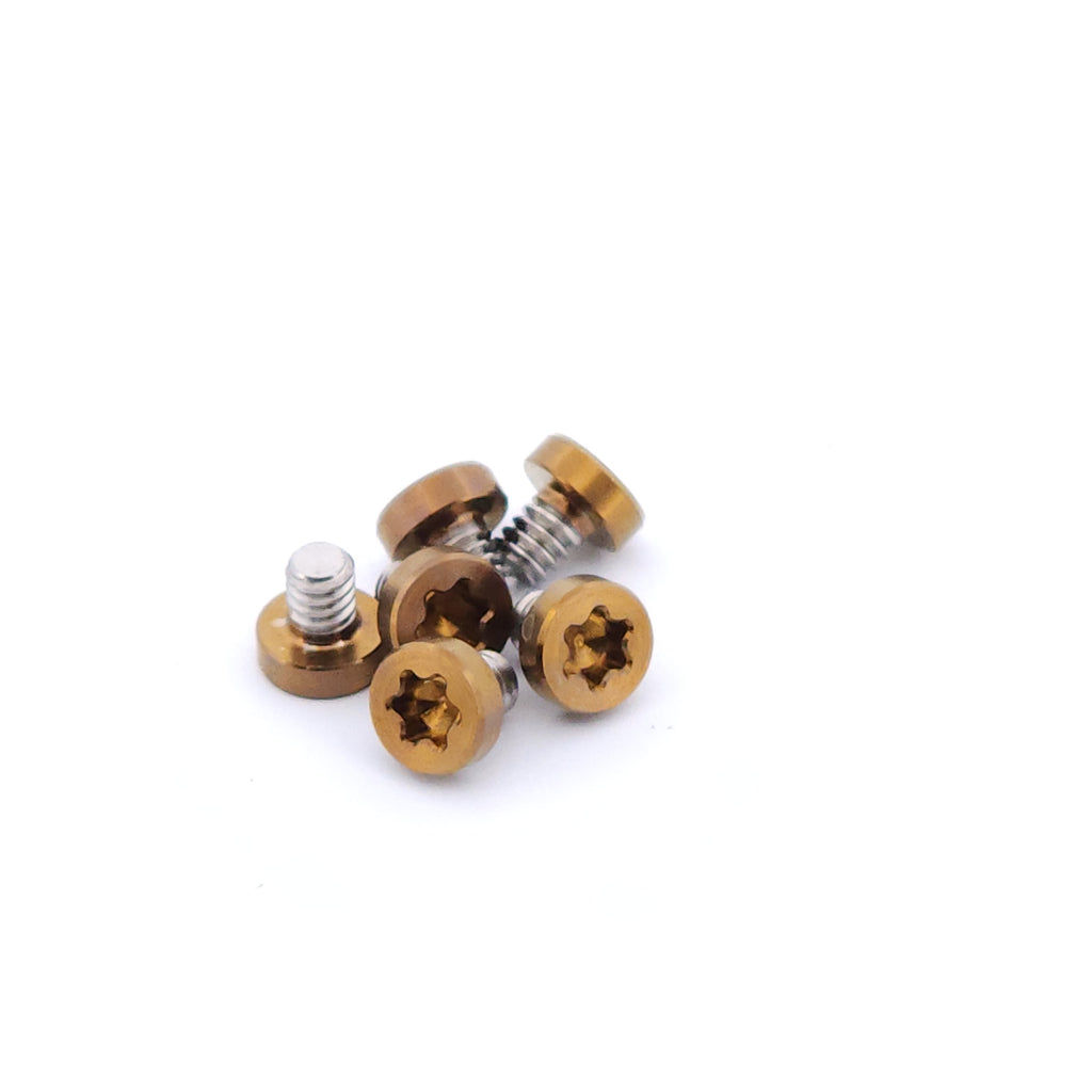 Titanium 2-56 Size Screws (Set of SIX for Slider Plates) 